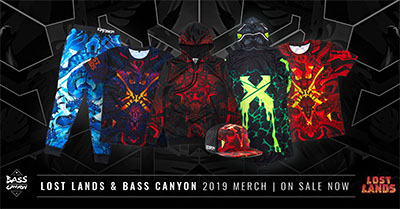 Lost Lands & Bass Canyon Merch Available Now!