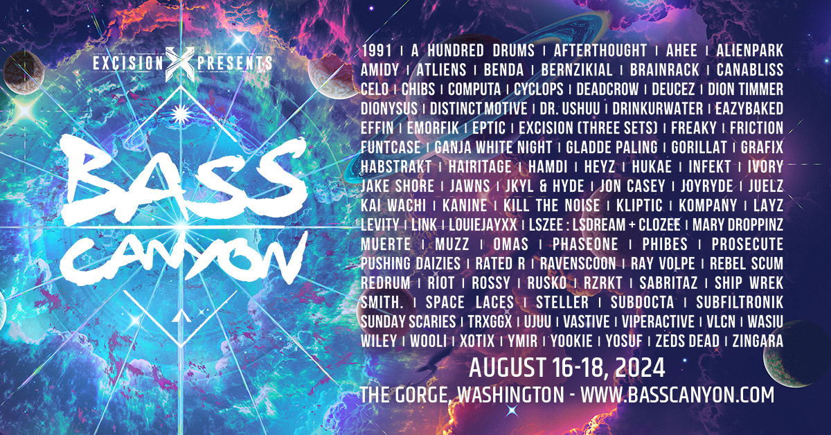 Announcing The Bass Canyon 2024 Lineup!